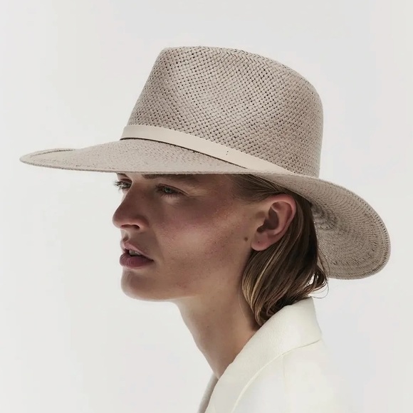 SOLD Janessa Leone Valentine Hat Grey Medium - Picture 3 of 9